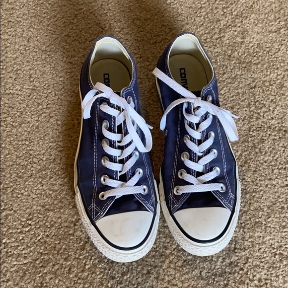 Navy Blue Converse - Picture 2 of 8